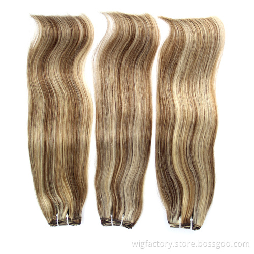 100 hair extensions P6/613 omber color bundles, piano colored omber straight bundles, piano double drawn hair collection